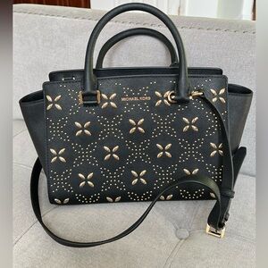 Michael Kors Black and Gold Women's Bag